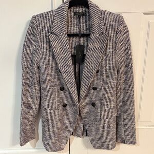 Rag & Bone Black and White Checkered Blazer